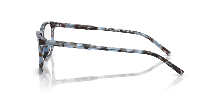 Dolce & Gabbana Uomo DG3427 3392 Montature da vista Acetato Blu Trasparente Squadrata Normale miniatura 3