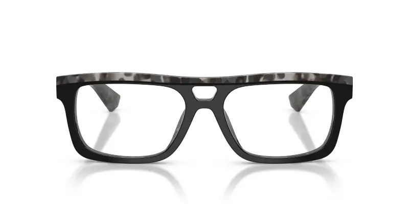 Uomo DG3431 3403 Montature da vista Acetato Nero Trasparente Squadrata Normale miniatura 3