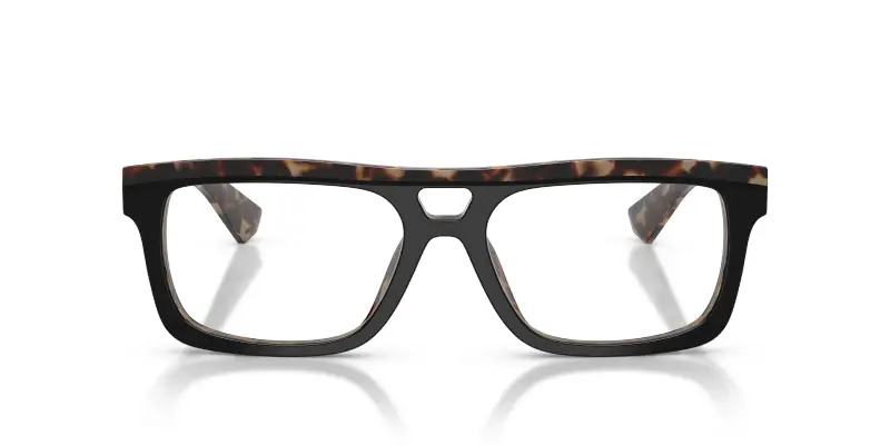 Uomo DG3431 3417 Montature da vista Acetato Nero Trasparente Squadrata Normale miniatura 3