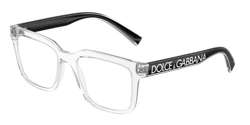 Dolce & Gabbana Uomo DG5101 3133 Montature da vista Nylon Trasparente Trasparente Squadrata Normale