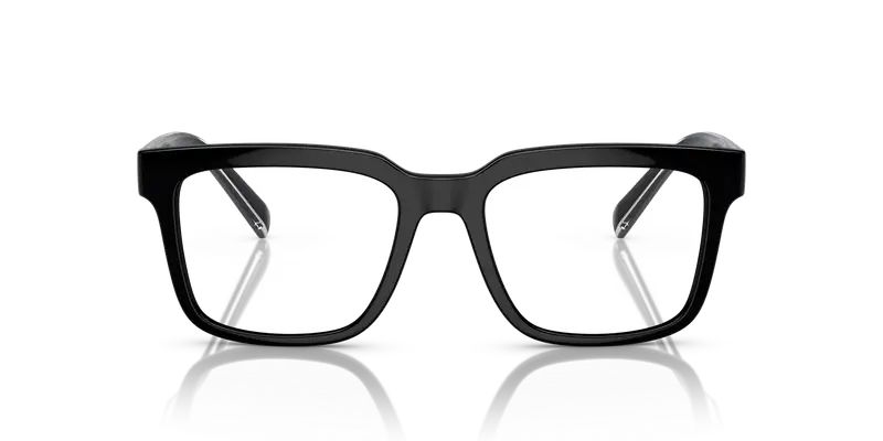 Dolce & Gabbana Uomo DG5101 501 Montature da vista Nylon Nero Trasparente Squadrata Normale miniatura 2