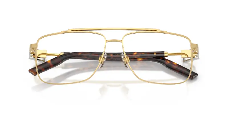 Uomo Dolce & Gabbana DG1368 02 Montature da vista Metallo Oro Trasparente Pilot Normale miniatura 2