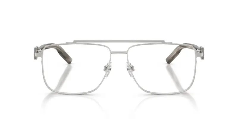 Uomo Dolce & Gabbana DG1368 05 Montature da vista Metallo Argento Trasparente Pilot Normale miniatura 3