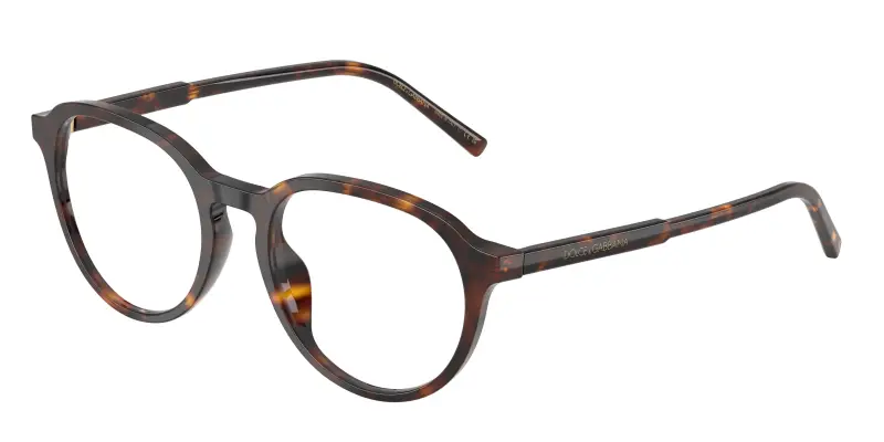 Uomo Dolce & Gabbana DG3444 502 Montature da vista Acetato Tartaruga Trasparente Pantos Normale