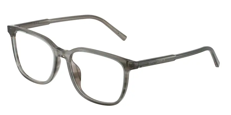 Uomo Dolce & Gabbana DG3445 3479 Montature da vista Acetato Grigio Trasparente Squadrata Normale