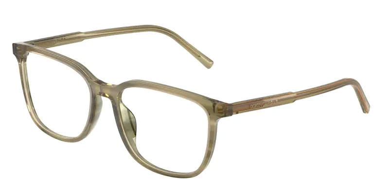 Uomo Dolce & Gabbana DG3445 3480 Montature da vista Acetato Verde Trasparente Squadrata Normale