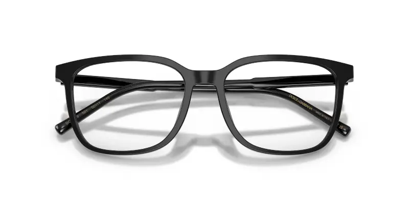 Uomo Dolce & Gabbana DG3445 501 Montature da vista Acetato Nero Trasparente Squadrata Normale miniatura 2