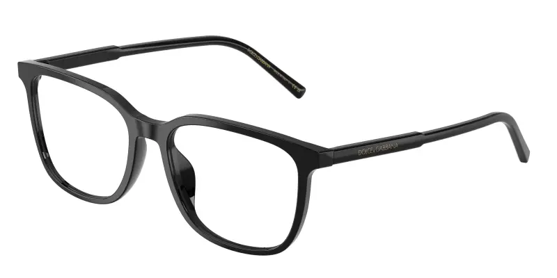 Uomo Dolce & Gabbana DG3445 501 Montature da vista Acetato Nero Trasparente Squadrata Normale