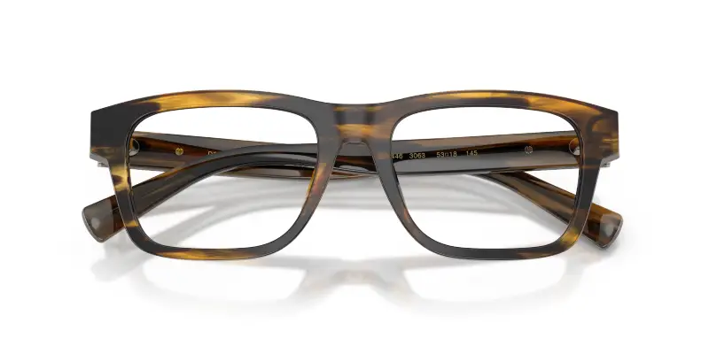 Uomo Dolce & Gabbana DG3446 3063 Montature da vista Acetato Tartaruga Trasparente Squadrata Normale miniatura 2
