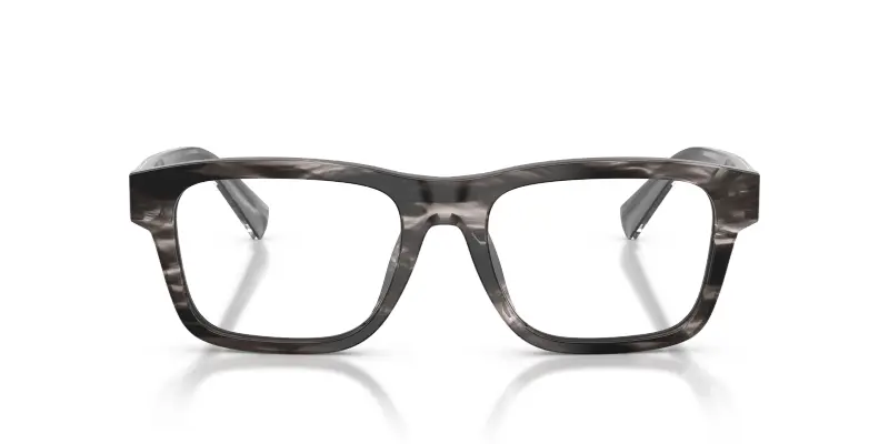 Uomo Dolce & Gabbana DG3446 3440 Montature da vista Acetato Grigio Trasparente Squadrata Normale miniatura 3