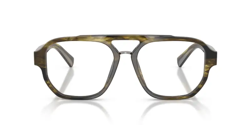 Uomo Dolce & Gabbana DG3447 3066 Montature da vista Acetato Verde Trasparente Pilot Normale miniatura 3