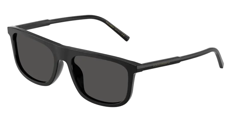 Uomo Dolce & Gabbana DG4542 501/87 Occhiali da sole Acetato Nero Grigio Squadrata Normale