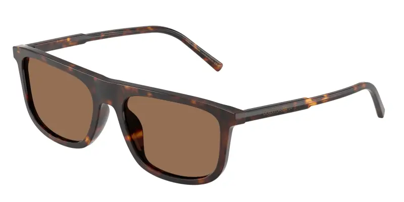 Uomo Dolce & Gabbana DG4542 502/73 Occhiali da sole Acetato Tartaruga Marrone Squadrata Normale