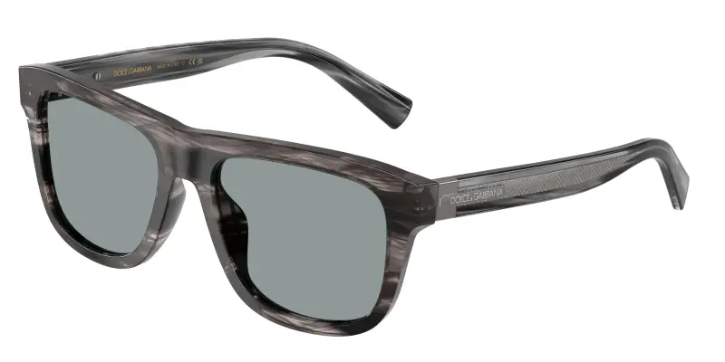 Uomo Dolce & Gabbana DG4545 3440/1 Occhiali da sole Acetato Grigio Grigio Squadrata Normale