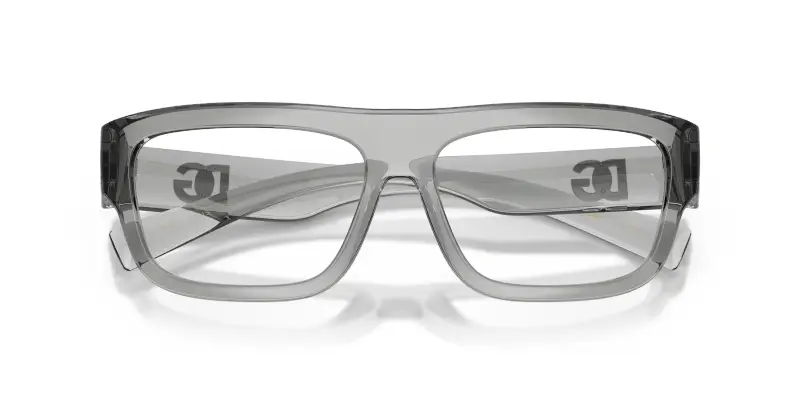 Uomo Dolce & Gabbana DG5114 3160 Montature da vista Iniettato Grigio Trasparente Squadrata Normale miniatura 2