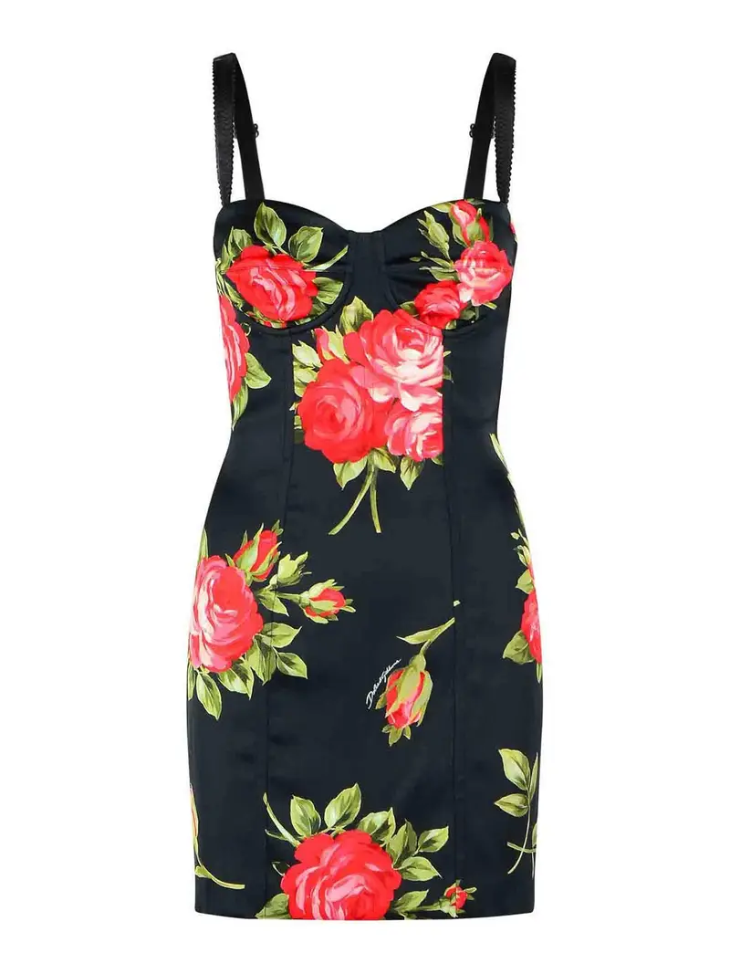 Vestito In Misto Viscosa Nero