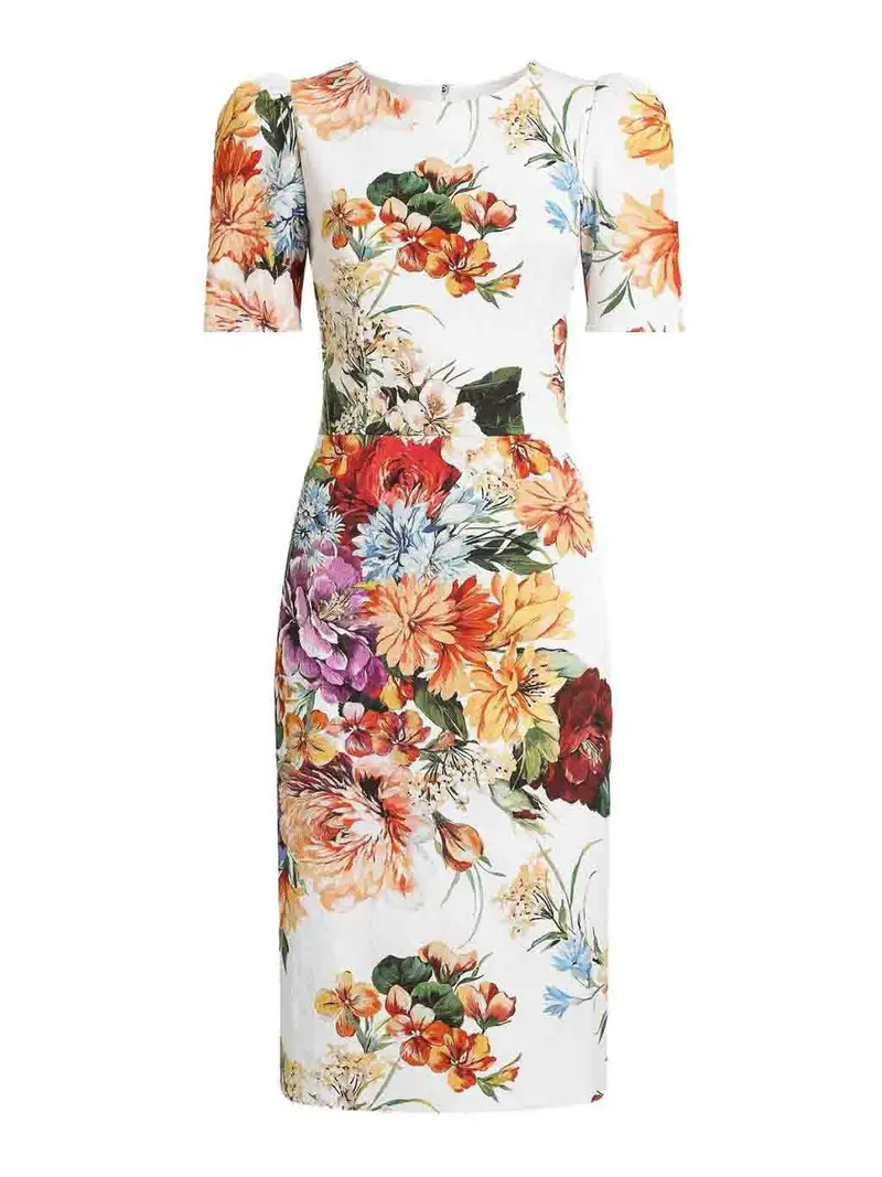 Vestito midi Multicolore