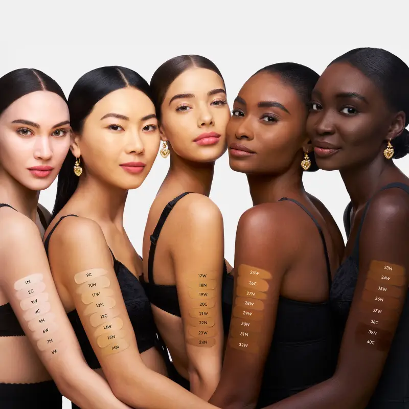 Viso Everlast Foundation Alta coprenza 24 ORE Effetto opaco 3D No transfer SPF20 01N Light - Sottotono rosa neutro - Fondotinta miniatura 4