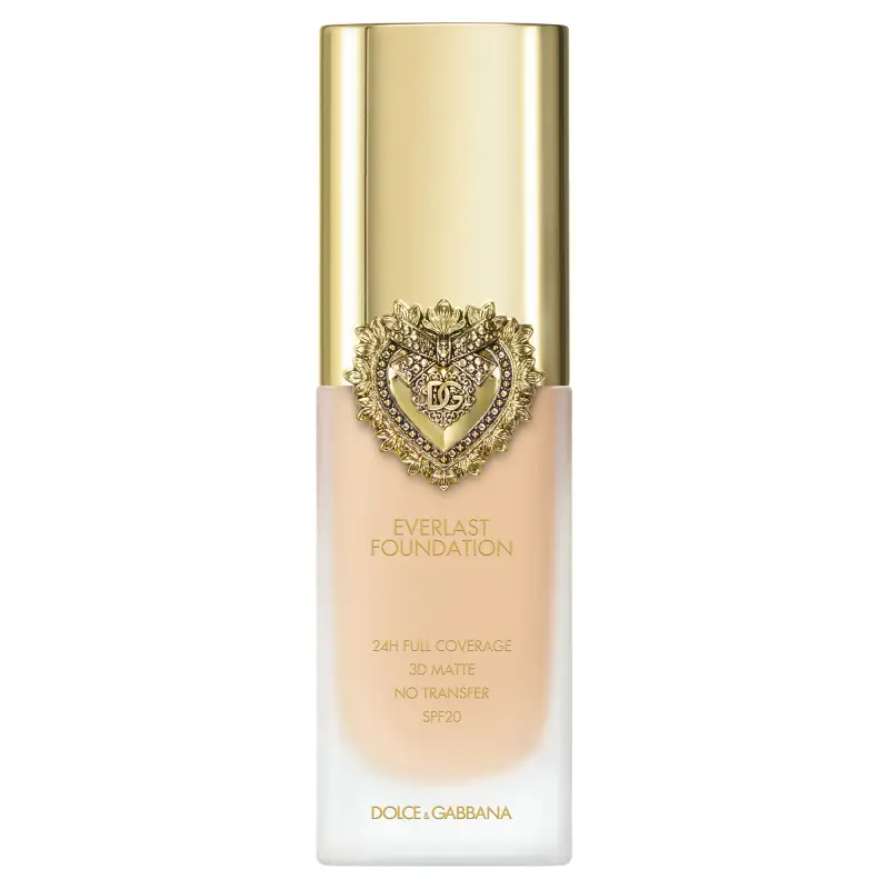 Viso Everlast Foundation Alta coprenza 24 ORE Effetto opaco 3D No transfer SPF20 PA+++ 06W Light - Sottotono giallo caldo - Fondotin