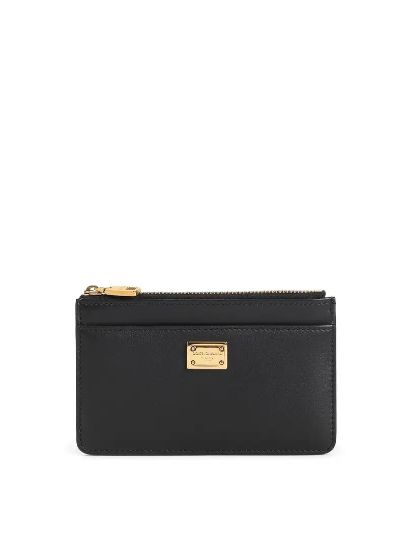 Dolce & Gabbana Zipper Credit Card Holard Nero