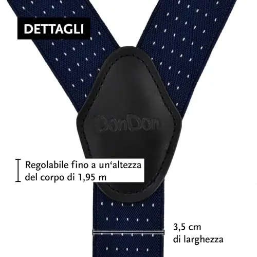 DonDon Bretelle Uomo Rosso 3362253 miniatura 3