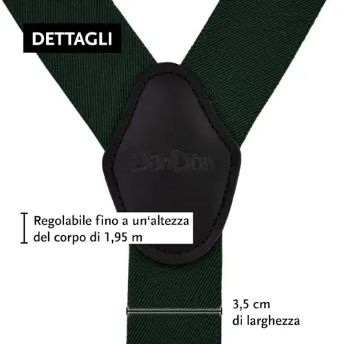 DonDon Bretelle Uomo Rosso 3362248 miniatura 3