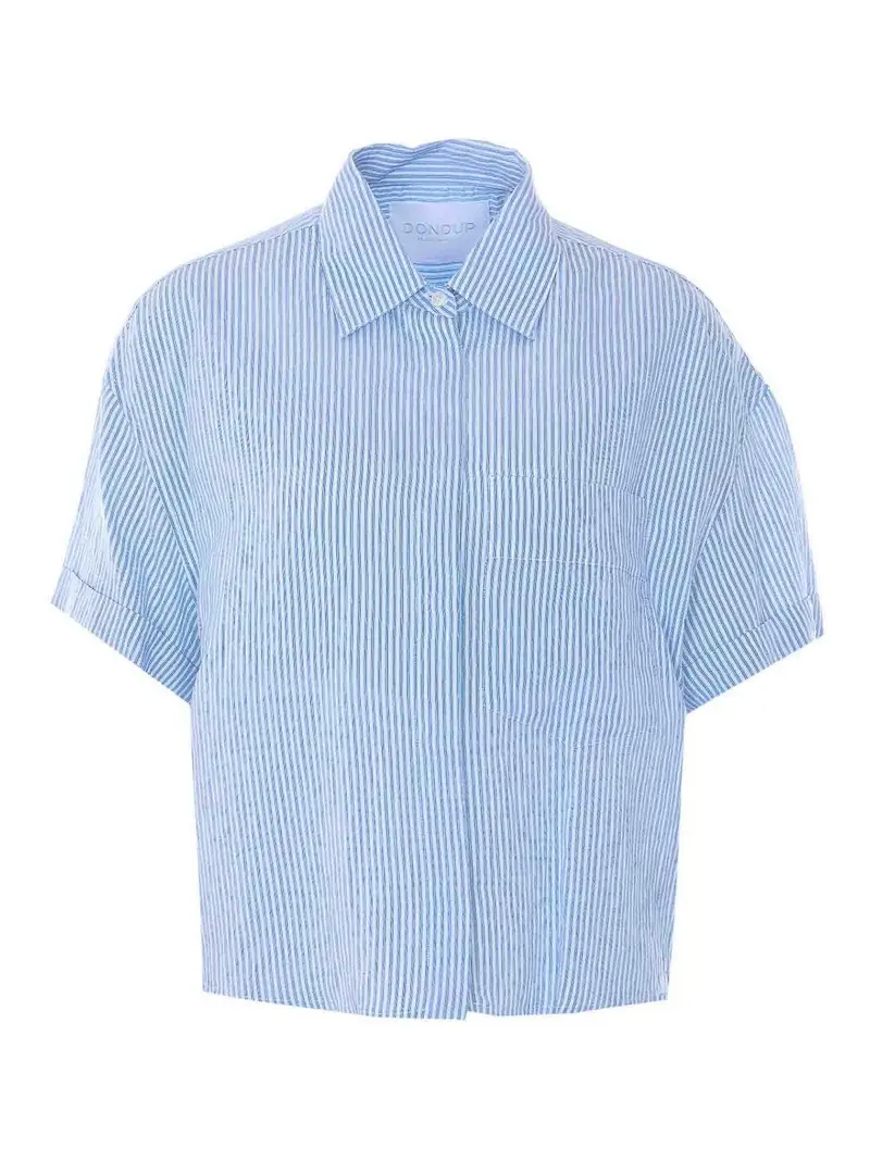 Camicia a righe Blu