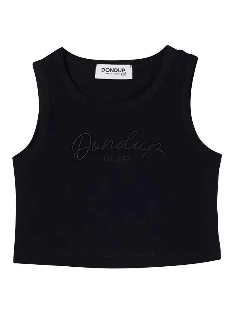 Canotta Con Logo Blu