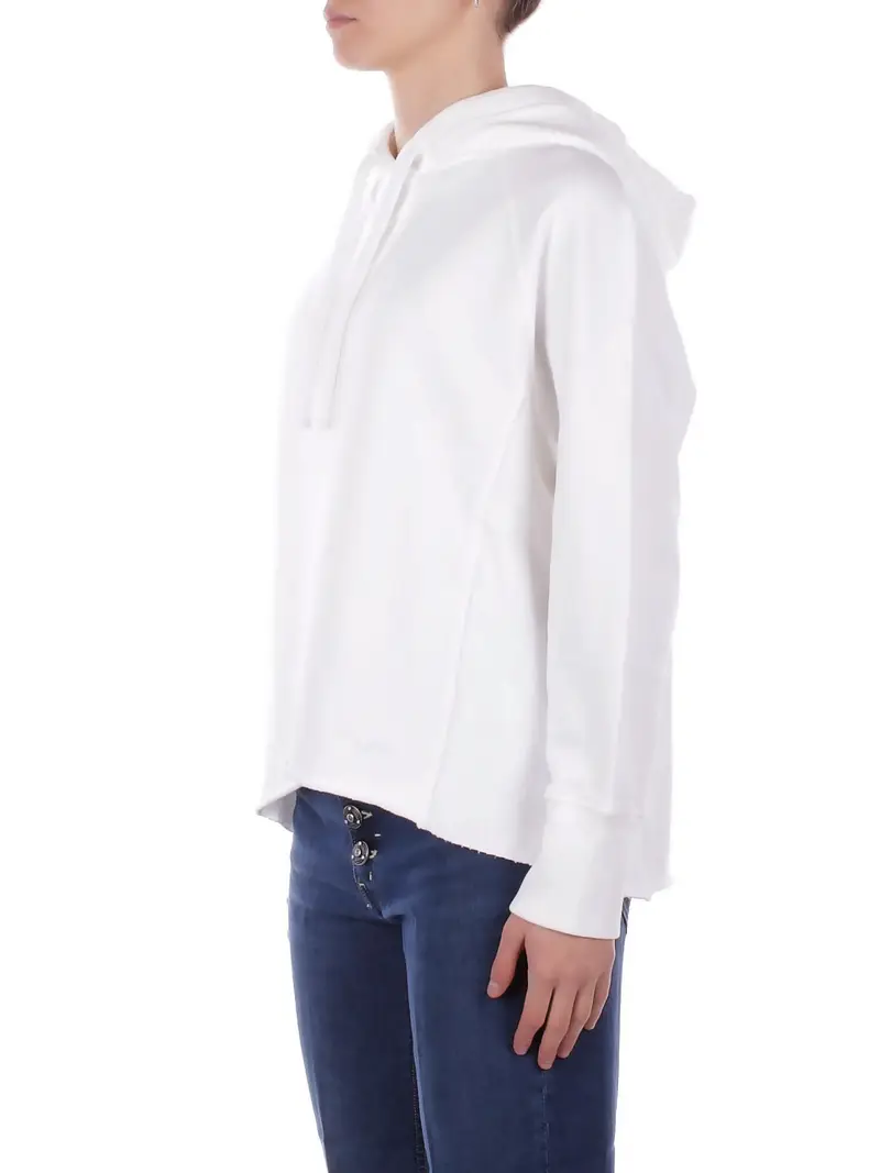 Felpa Donna DONDUP Bianco Felpa regular in felpa miniatura 2