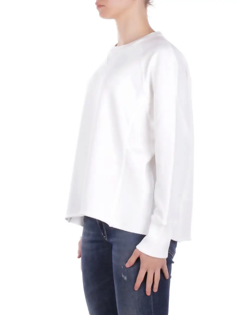 Felpa Donna DONDUP Bianco Felpa regular in felpa miniatura 2