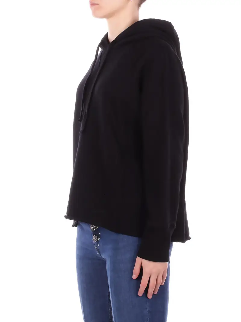 Felpa Donna DONDUP Nero Felpa regular in felpa miniatura 2