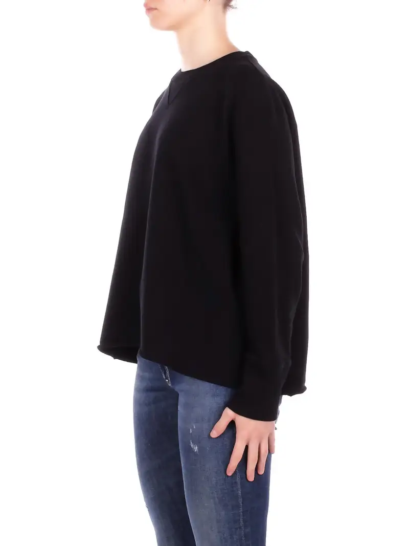 Felpa Donna DONDUP Nero Felpa regular in felpa miniatura 2