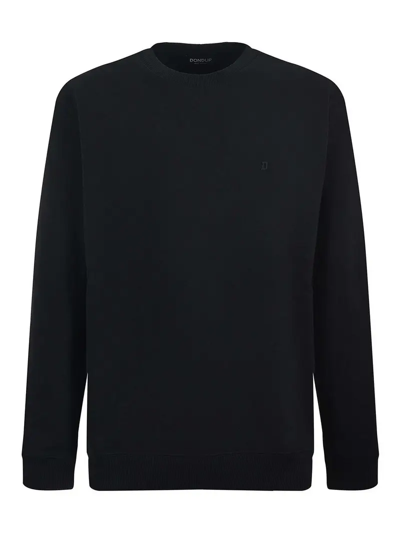 Felpa in cotone Nero