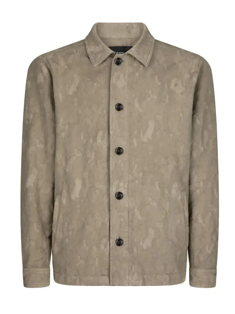 Giacca camicia regular in cotone camouflage Castoro
