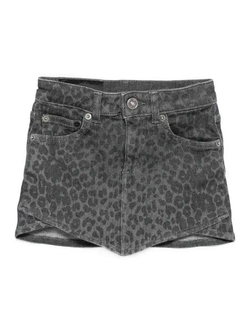 Gonna In Denim Grigio