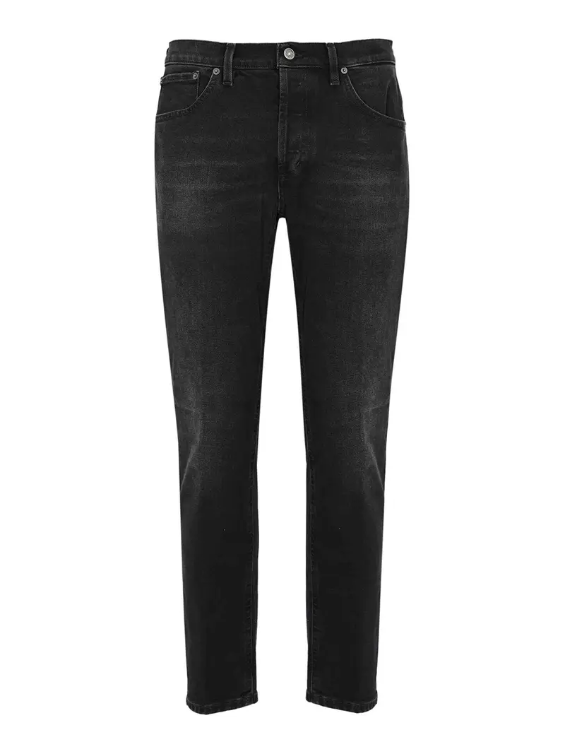 Jeans a carota Brighton in denim Nero