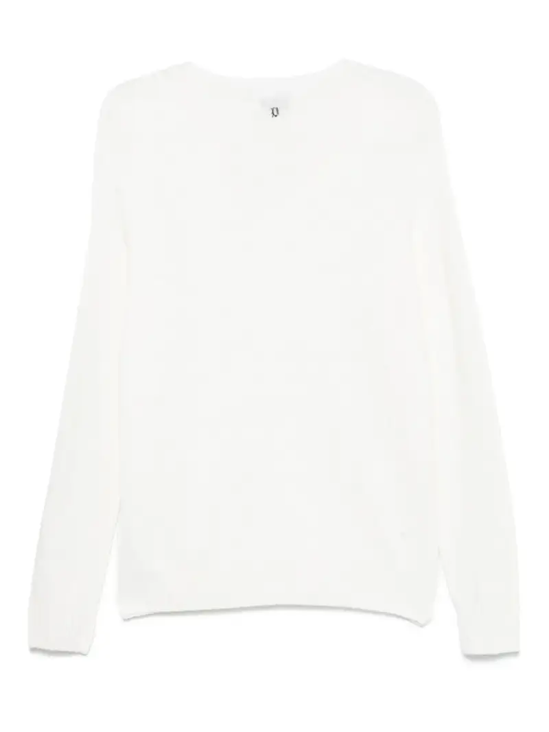 Maglione bianco in lana miniatura 2