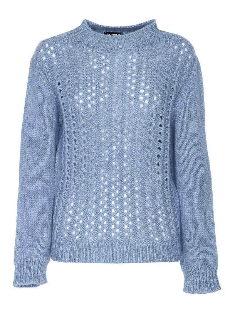 Maglione Dolcevita azzurro Blu