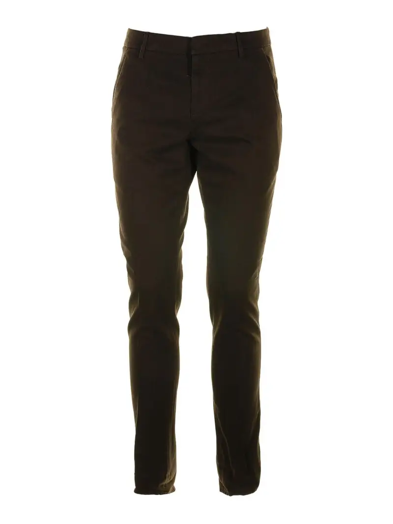 Pantalone Chino Marrone Marrone Scuro