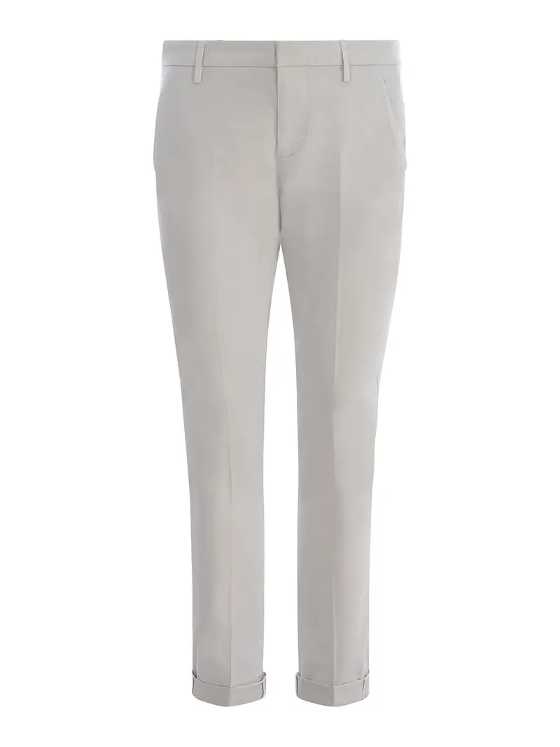 Pantalone dondup slim in cotone Bianco