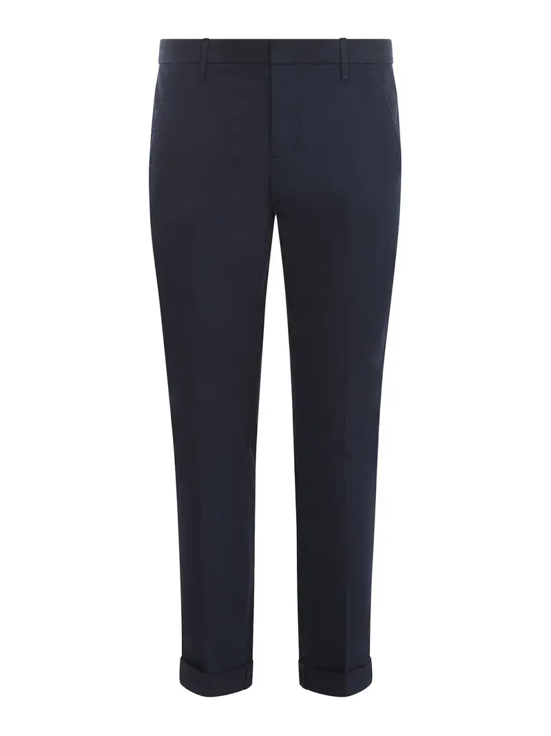 Pantalone dondup slim in cotone Blu