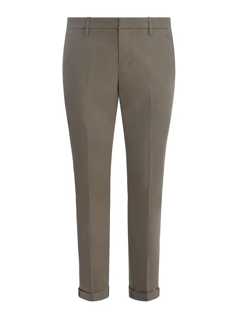 Pantalone dondup slim in cotone Grigio