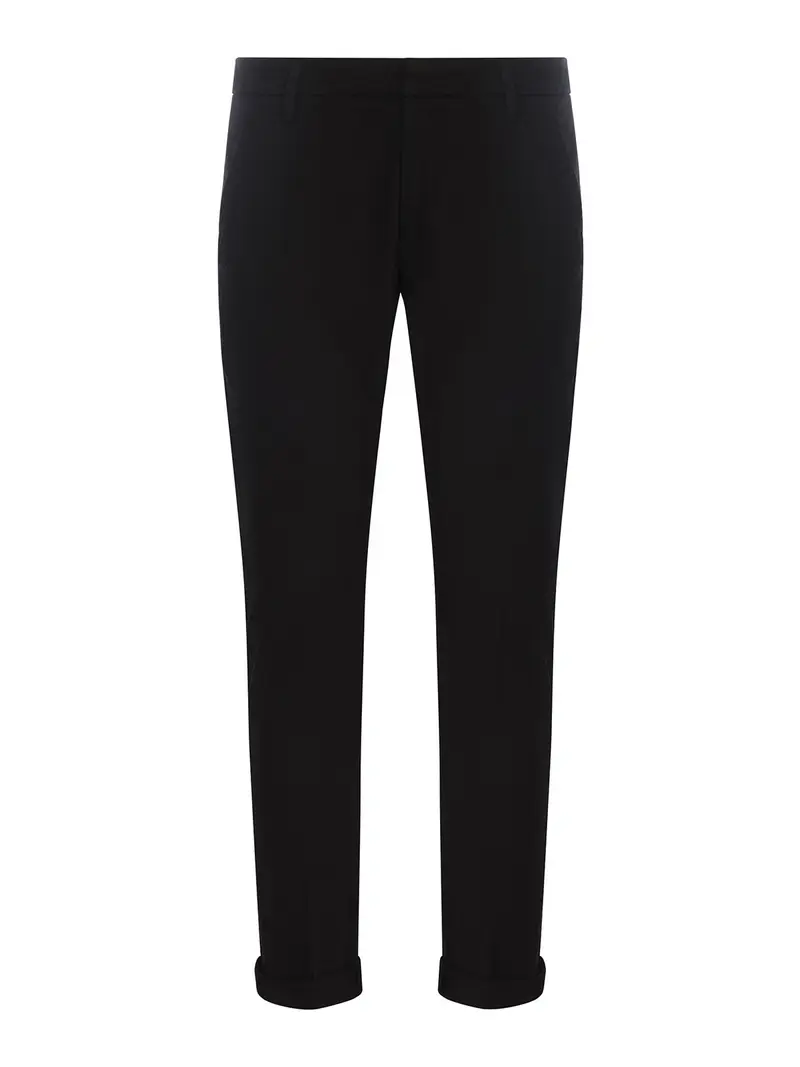 Pantalone dondup slim in cotone Nero