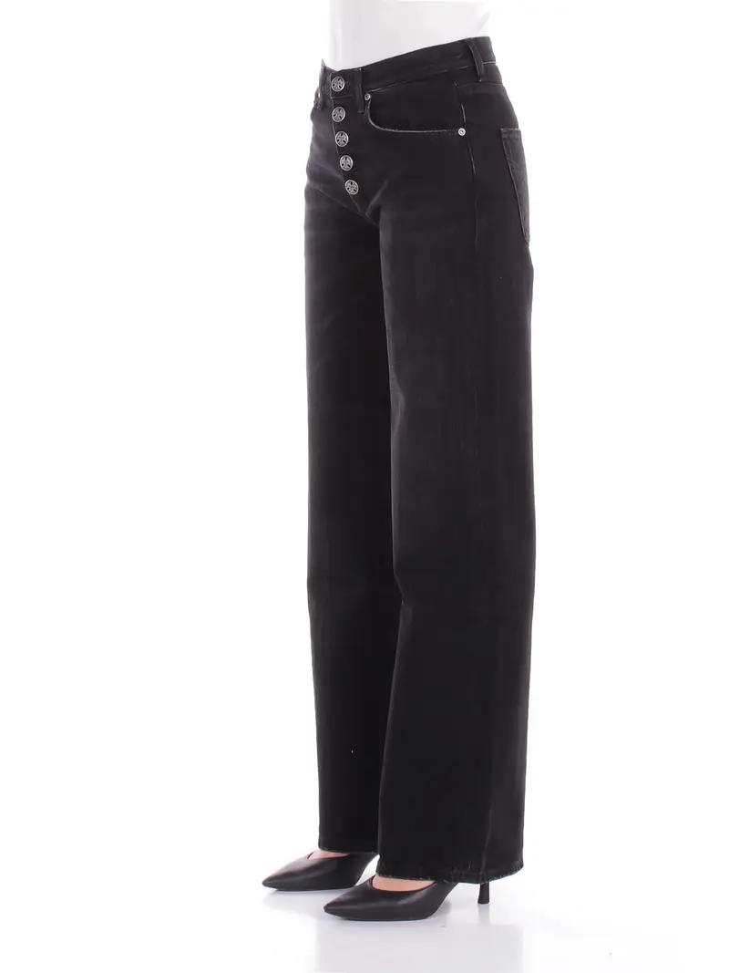 Pantalone Donna DONDUP Nero Pantalone jacklyn bot gioiello miniatura 2
