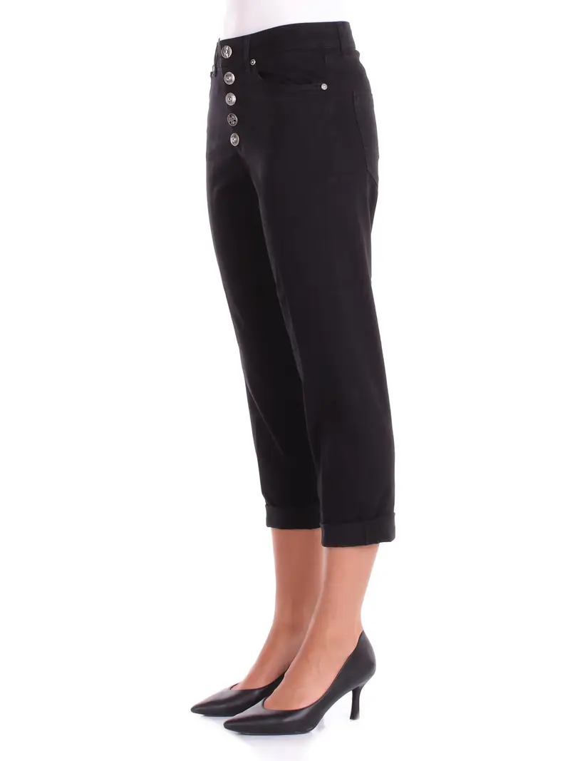 Pantalone Donna DONDUP Nero Pantalone koons bott gioiello miniatura 2