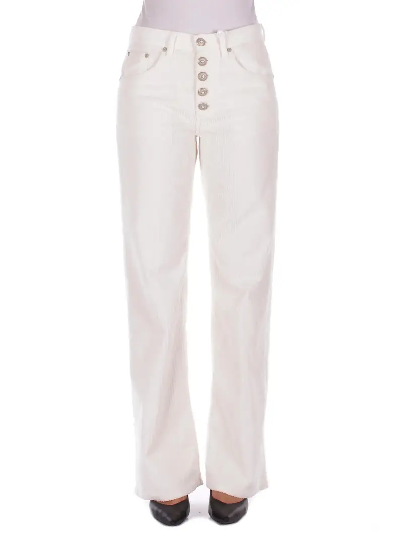Pantalone Donna DONDUP Panna Pantalone ljacklyn gioie