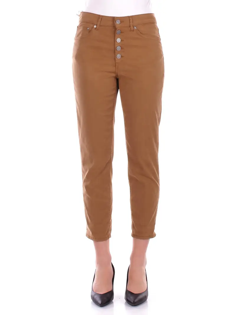 Pantalone Donna DONDUP Tabacco Koons gioiello