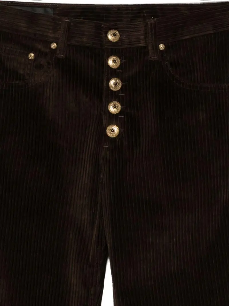 Pantaloni a Coste con Dettagli Dorati 0 miniatura 3