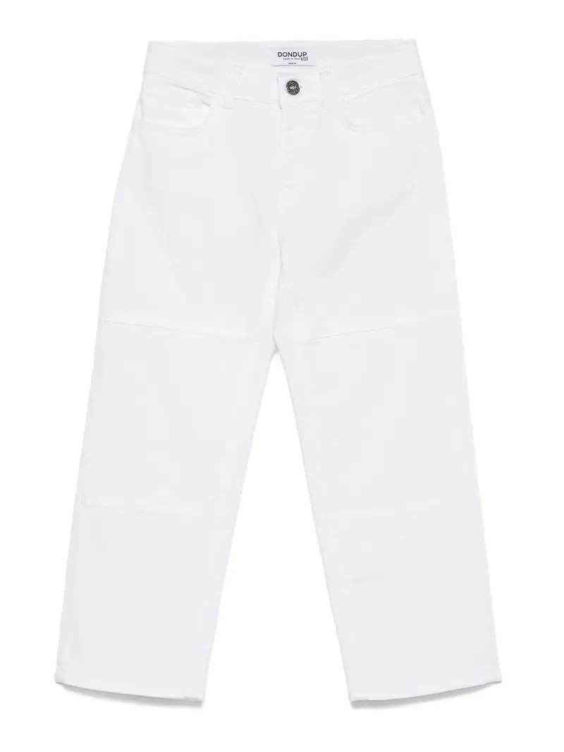 Pantaloni A Gamba Ampia Bianco