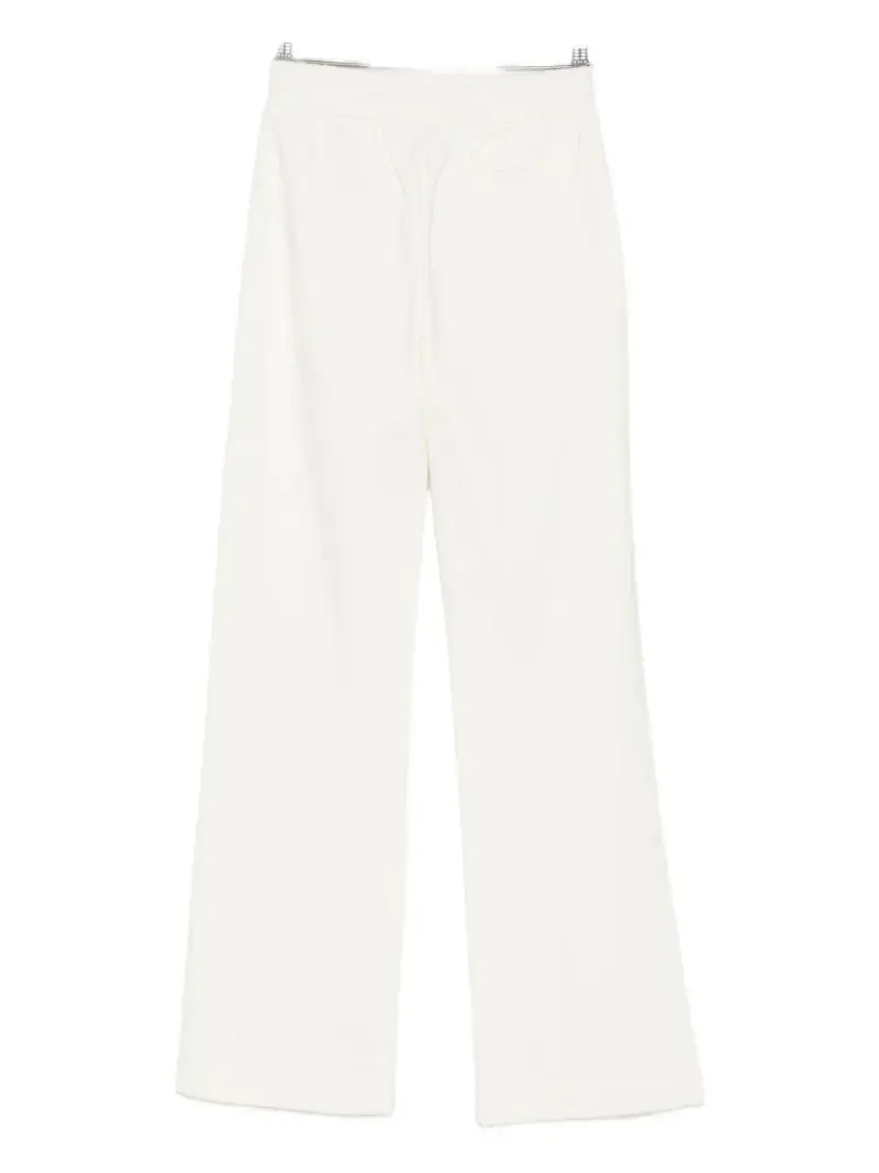 Pantaloni bianchi con vita elasticizzata Bianco miniatura 2
